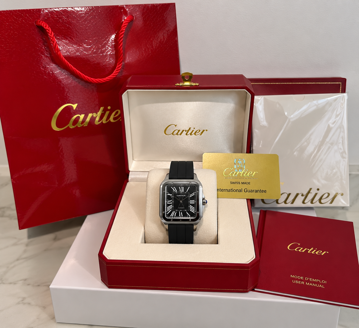 Cartie Silicone Noir عيار Avec Packaging Complet