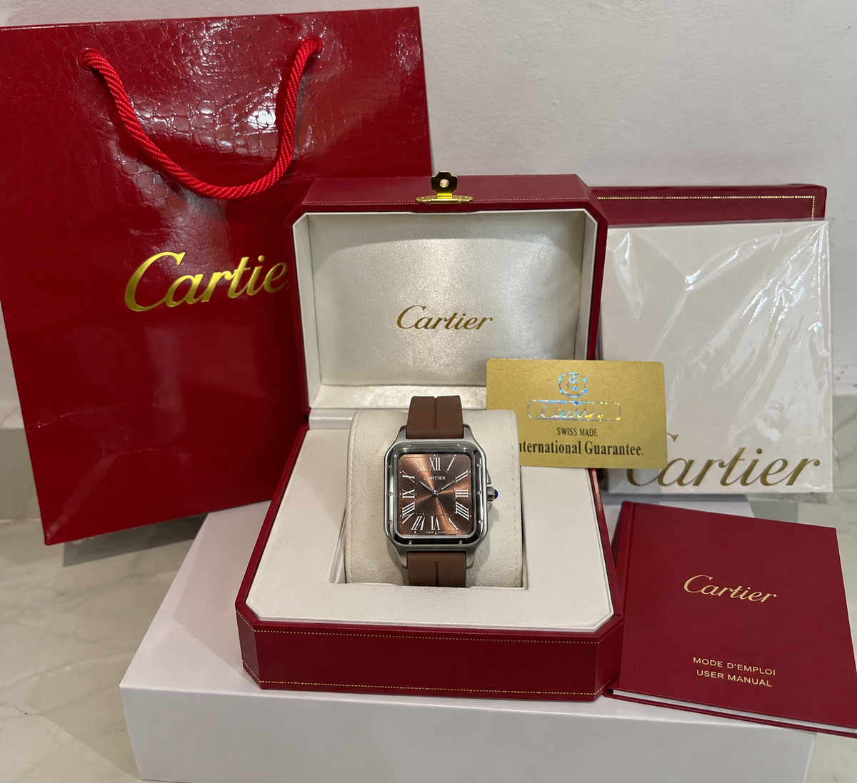 Cartie Silicone Maron عيار Avec Packaging Complet
