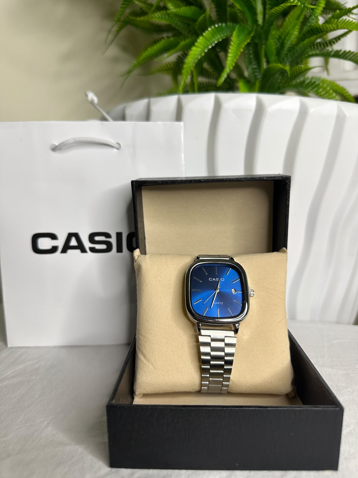 Casio Bleu Gris avec packaging complet