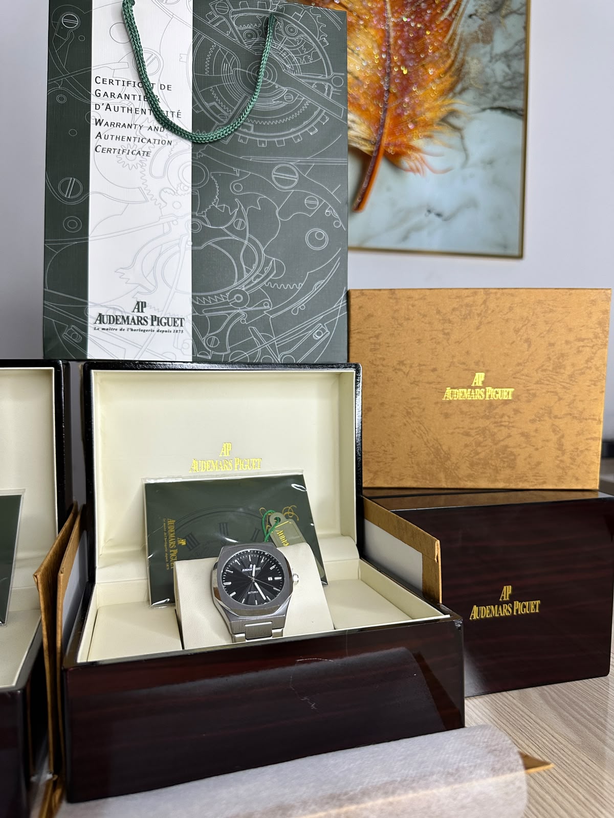 Audemars Piguet Gris Noire Complet avec packaging complet